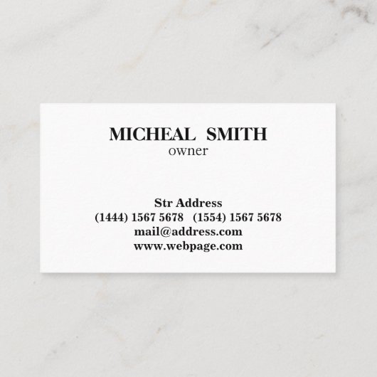 Simple Cool Retro  Barber Monogram Scissors Visitekaartje (Achterkant)