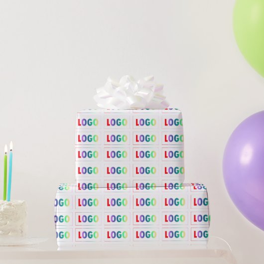 Simple Corporate and Business Logo Branded Cadeaupapier (Feestgeschenken)