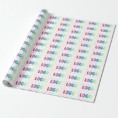 Simple Corporate and Business Logo Branded Cadeaupapier (Uitgerold)