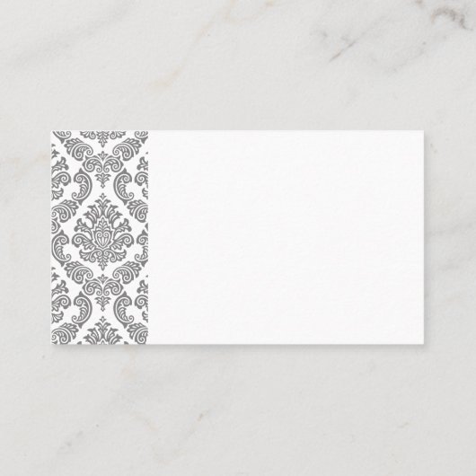 Simple Corporate Damask-patroon Visitekaartje (Achterkant)