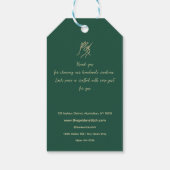 Simple Corporate Gold Tailor HANDMADE Cadeaulabel (Achterkant)