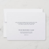 Simple Corporate Logo and Company Website Business Bedankkaart (Achterkant)