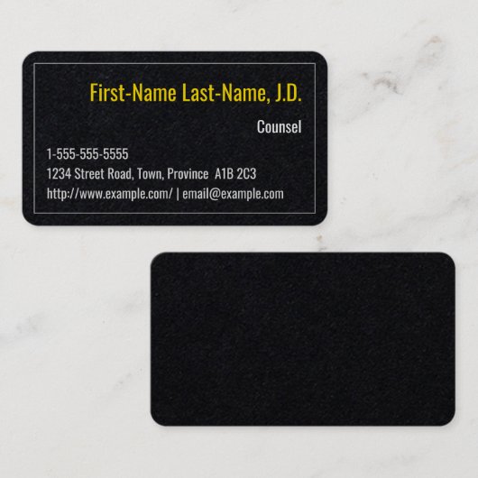 Simple Counsel Visitekaartje (Voorkant / Achterkant)