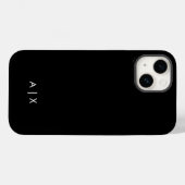 Simple Couple Name monogrammed Case-Mate iPhone Case (Achterkant (horizontaal))