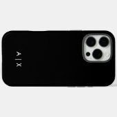 Simple Couple Name monogrammed Case-Mate iPhone Case (Achterkant (horizontaal))