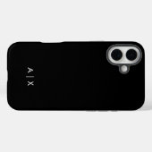 Simple Couple Name monogrammed Case-Mate iPhone Case (Achterkant (horizontaal))