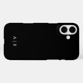 Simple Couple Name monogrammed Case-Mate iPhone Case (Achterkant (horizontaal))