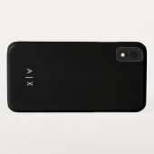Simple Couple Name monogrammed Case-Mate iPhone Case (Achterkant (horizontaal))