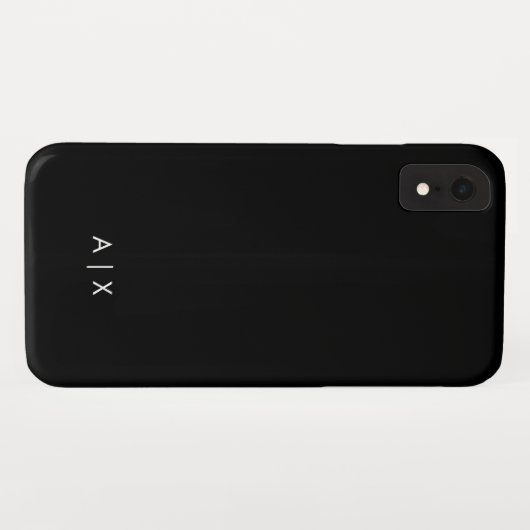 Simple Couple Name monogrammed Case-Mate iPhone Case (Achterkant (horizontaal))