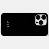 Simple Couple Name monogrammed Case-Mate iPhone Case (Achterkant (horizontaal))