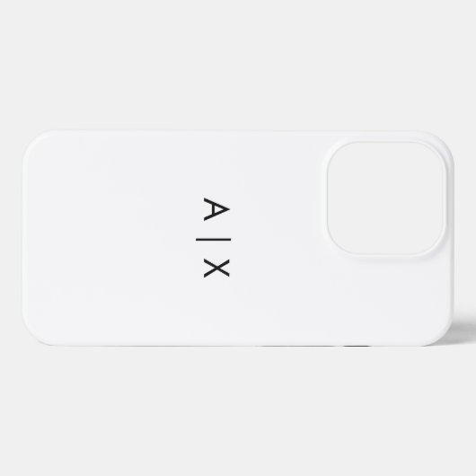 Simple Couple Name monogrammed iPhone Hoesje (Achterkant horizontaal)