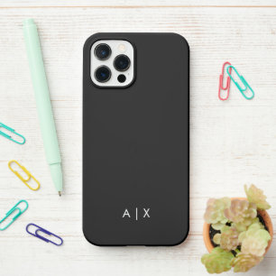 Simple Couple Name monogrammed iPhone 12 Pro Hoesje