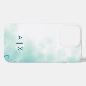 Simple Couple Name monogrammed iPhone Hoesje (Achterkant horizontaal)