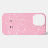 Simple Couple Name monogrammed iPhone Hoesje (Achterkant horizontaal)