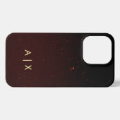 Simple Couple Name monogrammed iPhone Hoesje (Achterkant horizontaal)
