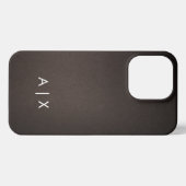 Simple Couple Name monogrammed iPhone Hoesje (Achterkant horizontaal)