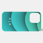 Simple Couple Name monogrammed iPhone Hoesje (Achterkant horizontaal)