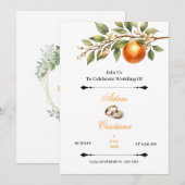 Simple Couple Wedding Invitation Kaart (Voorkant / Achterkant)