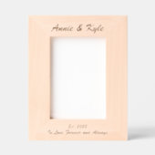 Simple Couple's Names Jubileum Datum Gegraveerde Lijstjes (Voorkant)