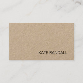 Simple Crafter Tan Kraft Visitekaartje