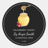 Simple Cranberry Infused Honey Label (Voorkant)