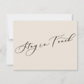 Simple Cream Home Sweet Home Nieuw adres Kaart Notitiekaartje (Achterkant)