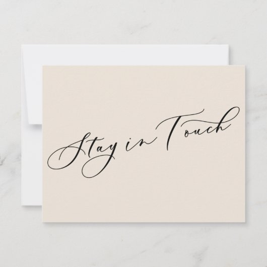 Simple Cream Home Sweet Home Nieuw adres Kaart Notitiekaartje (Achterkant)