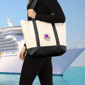 Simple Cruise Day Excursion Personalize Tote Bag