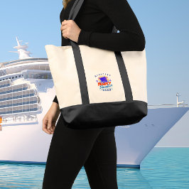 Simple Cruise Day Excursion Personalize Tote Bag