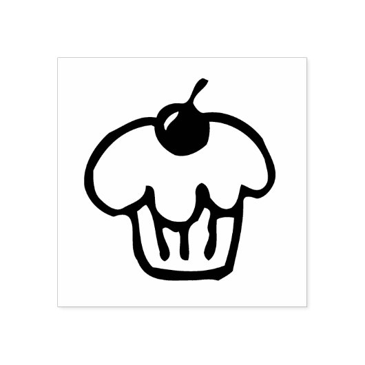 Simple Cupcake Art Stempel (Afrduk)