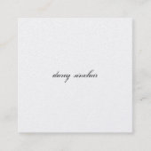 Simple Cursive Square Visitekaartje (Voorkant)