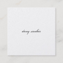 Simple Cursive Square Visitekaartje