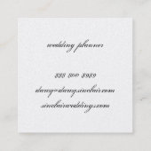 Simple Cursive Square Visitekaartje (Achterkant)