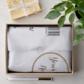 simple custom barcode add your text website QR Sq Tissuepapier (Geschenk)