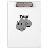 Simple Custom Business logo template Klembord (Voorkant)