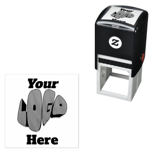 Simple Custom Business logo template Zelfinktende Stempel (In situ)
