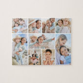 Simple Custom Family Photo Collage Legpuzzel (Horizontaal)
