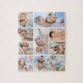 Simple Custom Family Photo Collage Legpuzzel (Verticaal)
