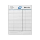 Simple Custom Logo Business Inventory Notepad Notitieblok (Linkerzijde)