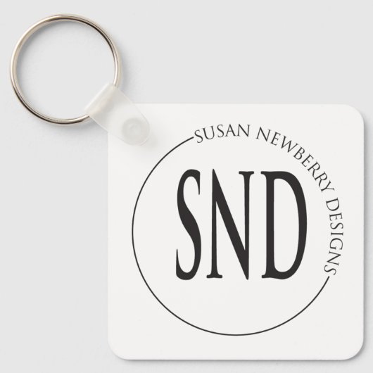 Simple Custom Logo Business Sleutelhanger (Voorkant)