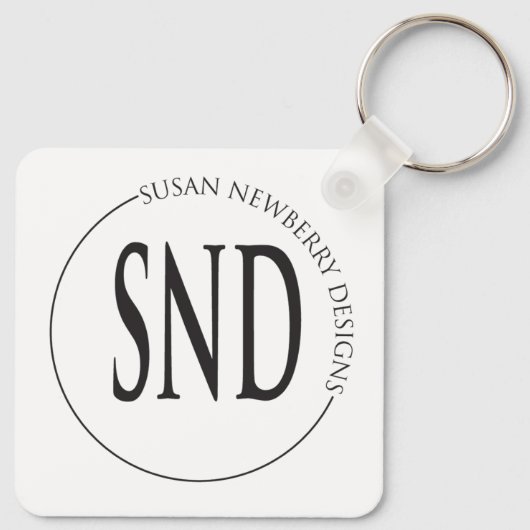 Simple Custom Logo Business Sleutelhanger (Achterkant)