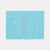 Simple Custom Name Fleece Blanket Deken (Voorkant (Horizontaal))