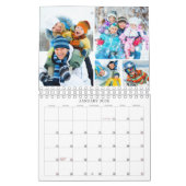 Simple Custom Photo Collage 4 Per Month Calendar Kalender (Jan 2026)