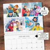 Simple Custom Photo Collage 4 Per Month Kalender