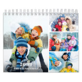 Simple Custom Photo Collage 4 Per Month Kalender (Hoes)