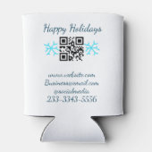 simple custom QR code add your name text  Classic  Blikjeskoeler (Achterkant)