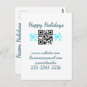 simple custom QR code add your name text  Classic  Briefkaart (Voorkant / Achterkant)