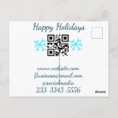 simple custom QR code add your name text  Classic  Briefkaart (Achterkant)