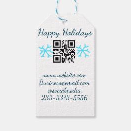 simple custom QR code add your name text  Classic  Cadeaulabel