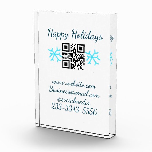 simple custom QR code add your name text  Classic  Fotoblokken (Rechts)